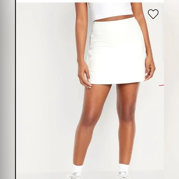 Old Navy Powersoft Extra High-rise Go Dry  skort in Magnolia NWT Tennis summer - Picture 4 of 8
